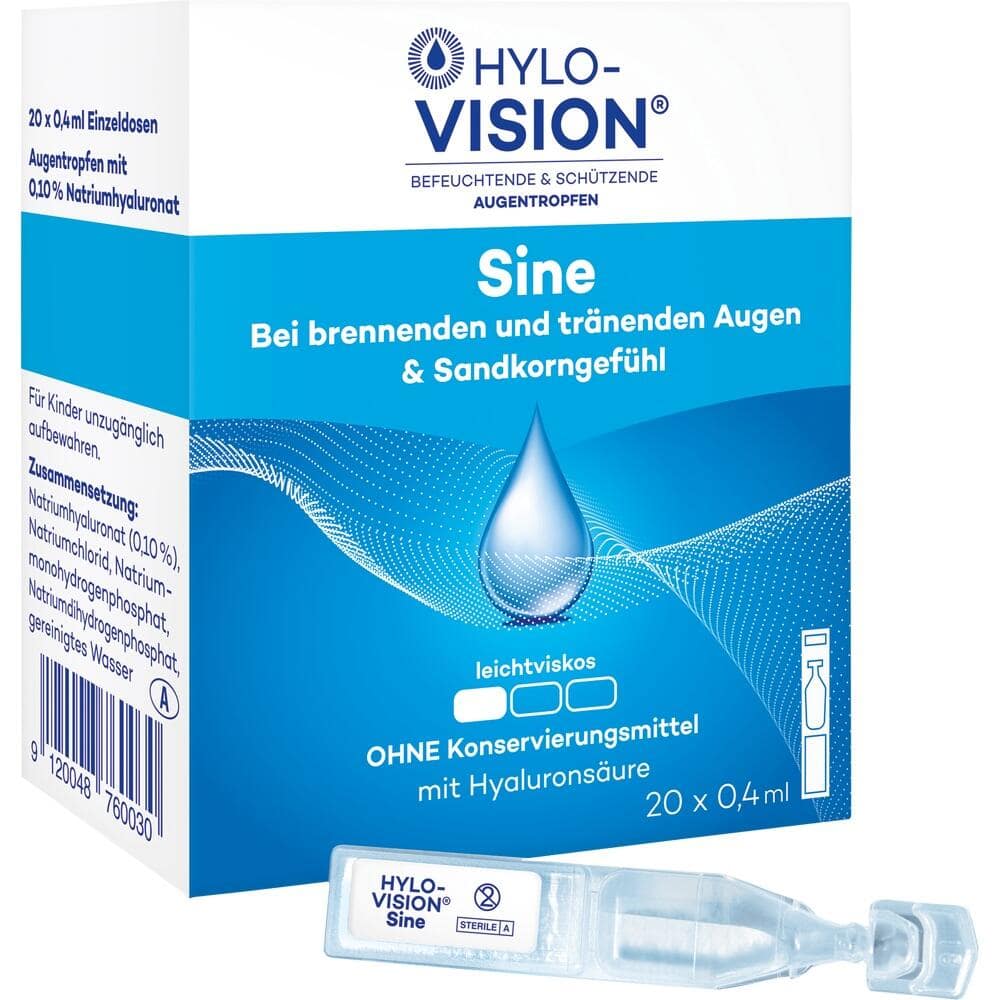 HYLO-VISION sine 20X0.4 ml Einzeldosispipetten