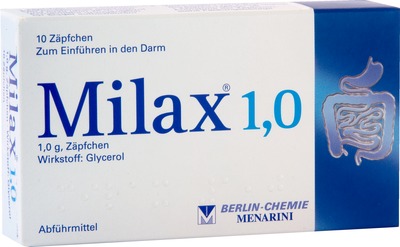 Milax 1,0 10 St Suppositorien