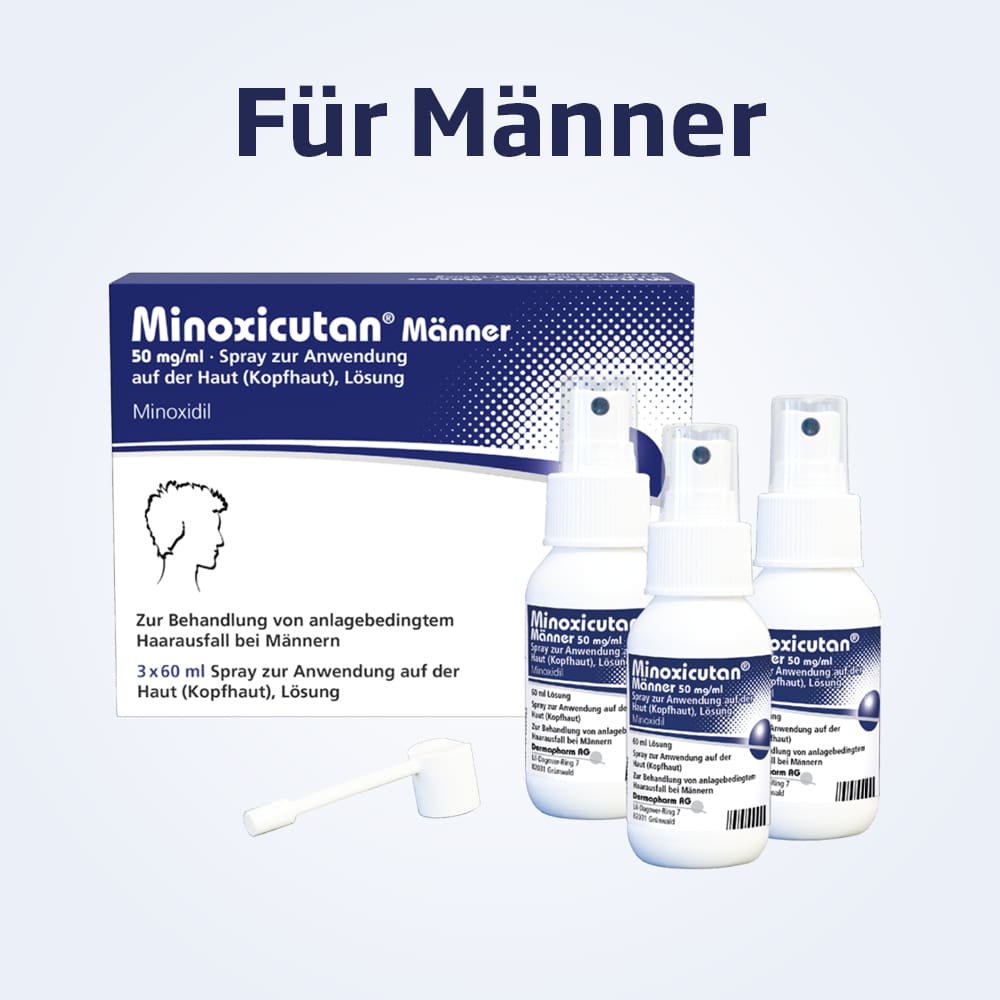 MINOXICUTAN Männer 50 mg/ml Spray 3X60 ml Lösung