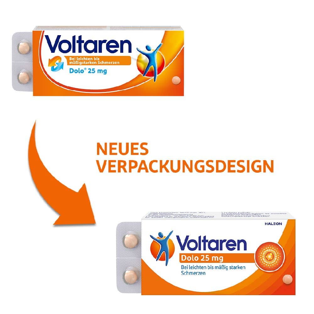 Voltaren Dolo 25 mg 20 St Überzogene Tabletten