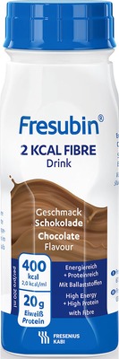 Fresubin 2 kcal Fibre Trinknahrung Schokolade 24X200 ml Lösung