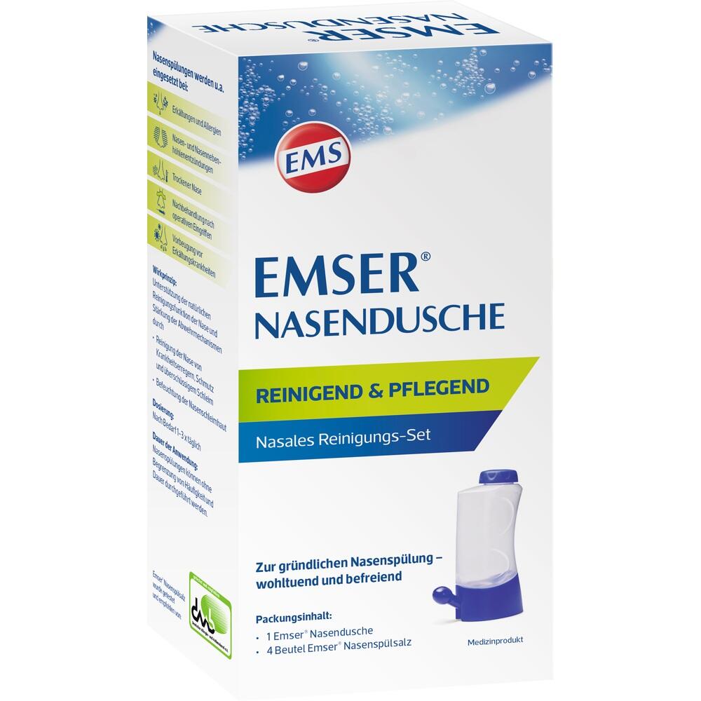 EMSER NASENDUSCHE mit 4 Beuteln NASENSPÜLSALZ 1 St Kombipackung