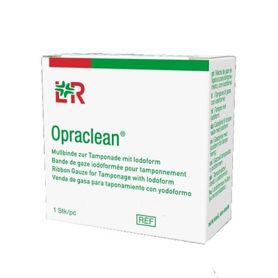 OPRACLEAN Mullbinde z.Tampon.m.Jodoform 2 cmx5 m 1 St Tamponaden
