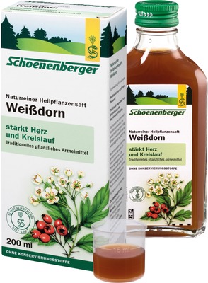 Schoenenberger Naturreiner Heilpflanzensaft Weißdorn 200 ml Flüssigkeit