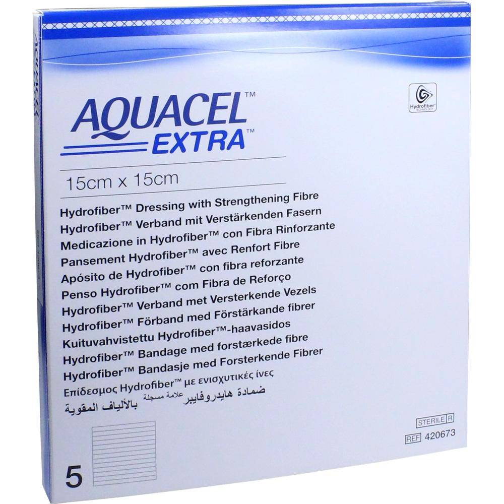 AQUACEL Extra 15x15 cm Verband 5 St Kompressen