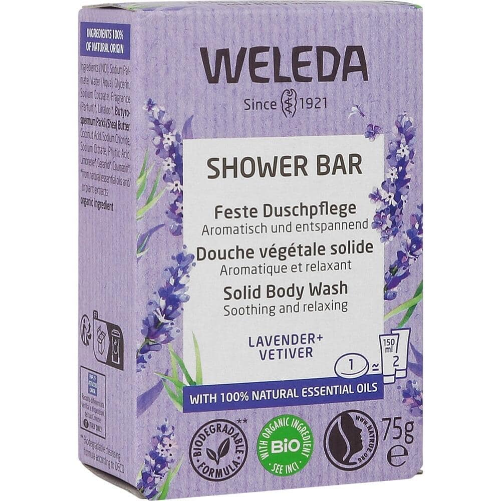 Weleda Feste Duschpflege Lavender + Vetiver 75 g