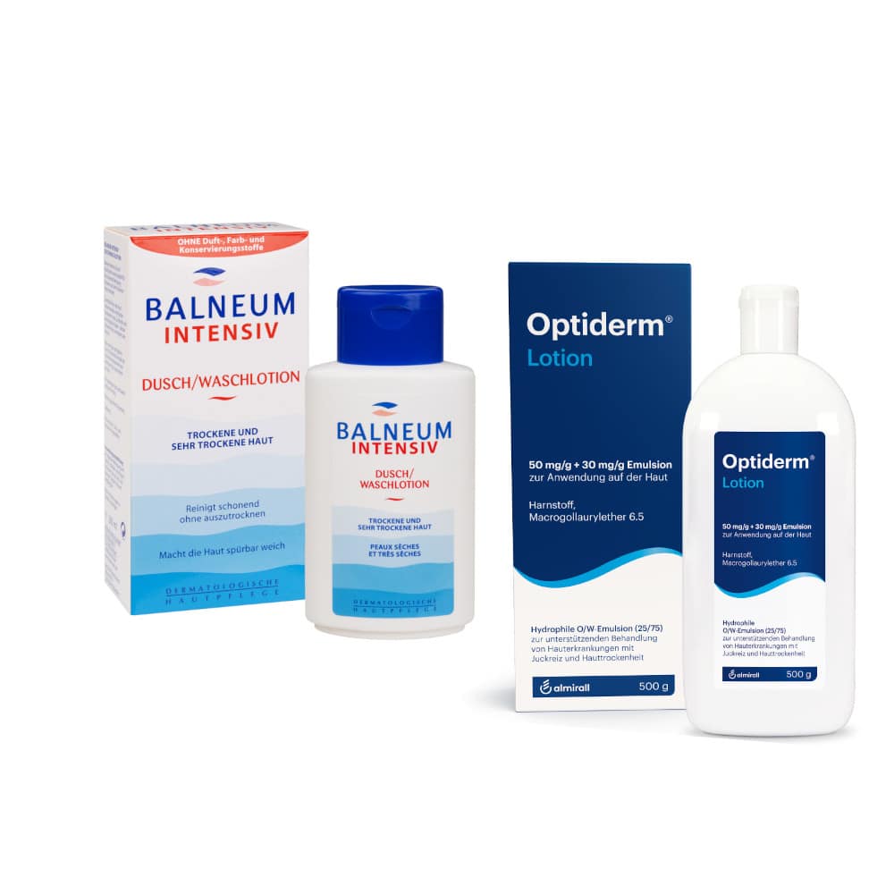 Optiderm Lotion &amp; Balneum Intensiv Waschlotion Set 1 Sparset