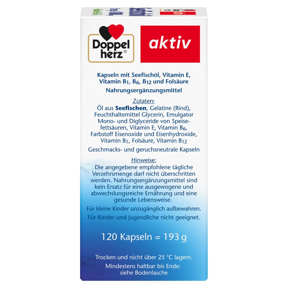 Doppelherz aktiv Seefischöl Omega-3 1000mg 120 St Kapseln