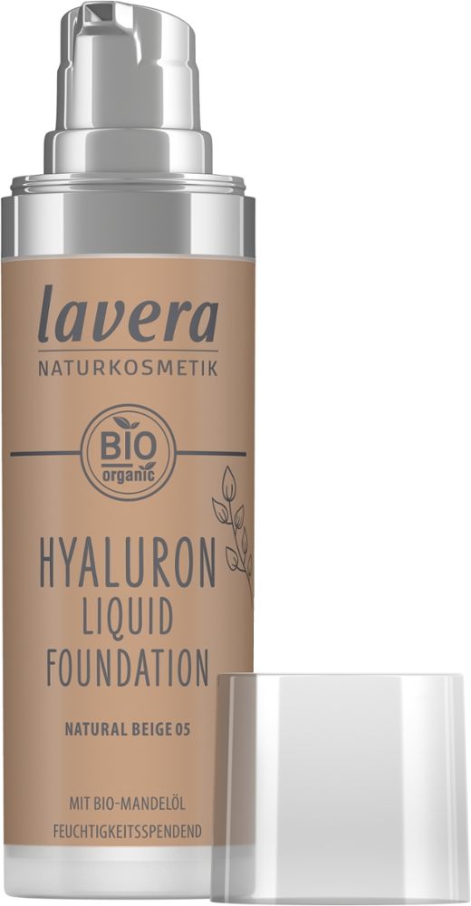 lavera HYALURON LIQUID FOUNDATION 05 NATURAL BEIGE 30 ml Flaschen