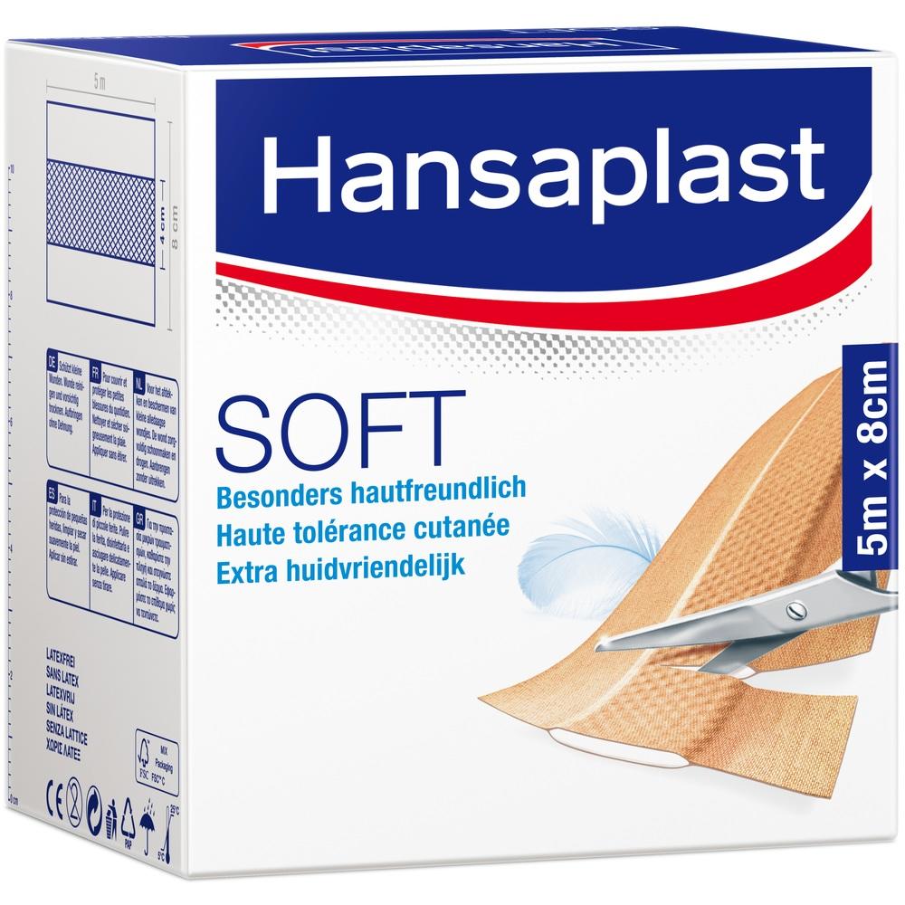 Hansaplast SOFT Pflaster 8cm x 5m 1 St Pflaster