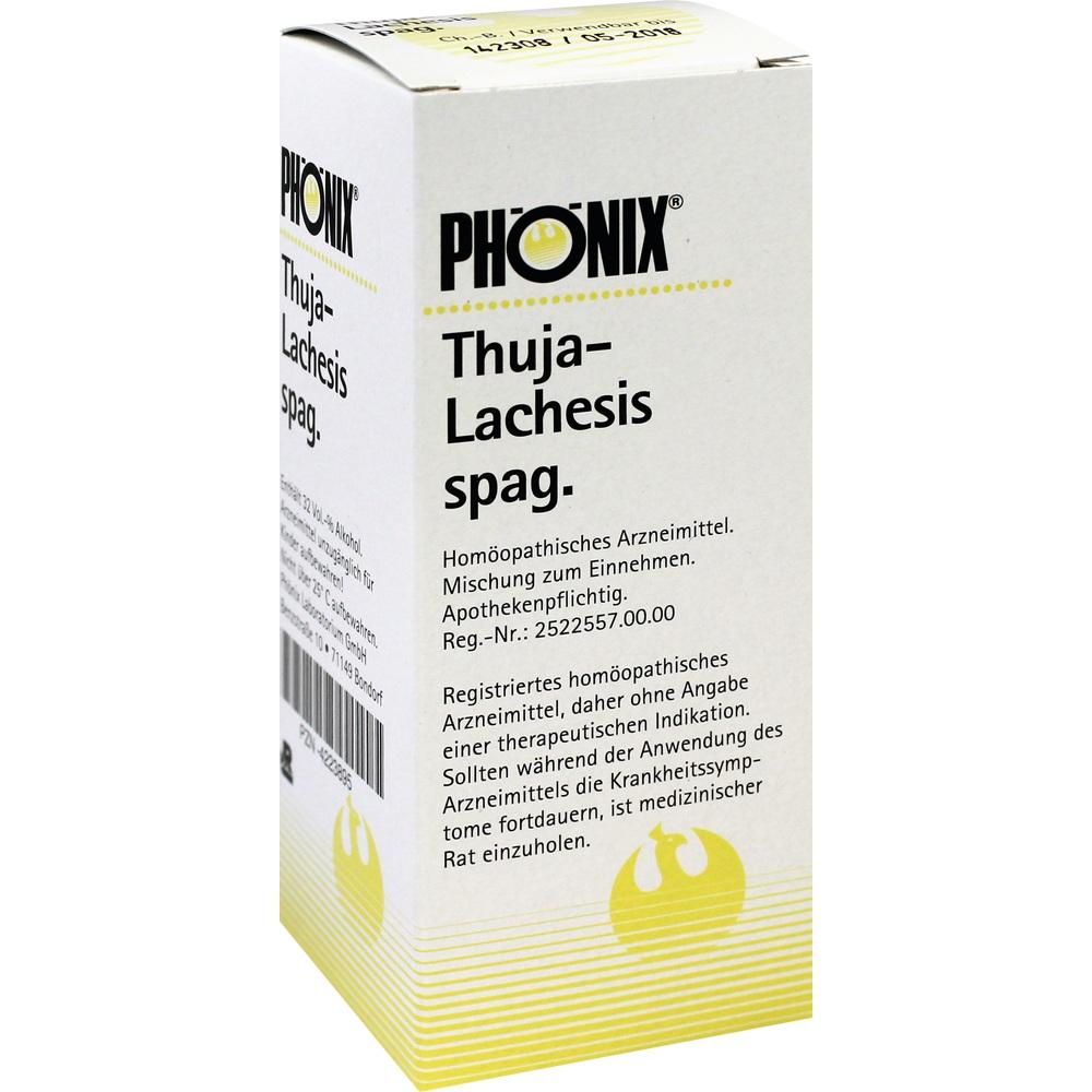 Phönix Thuja Lachesis spag. Tropfen 100 ml Mischung