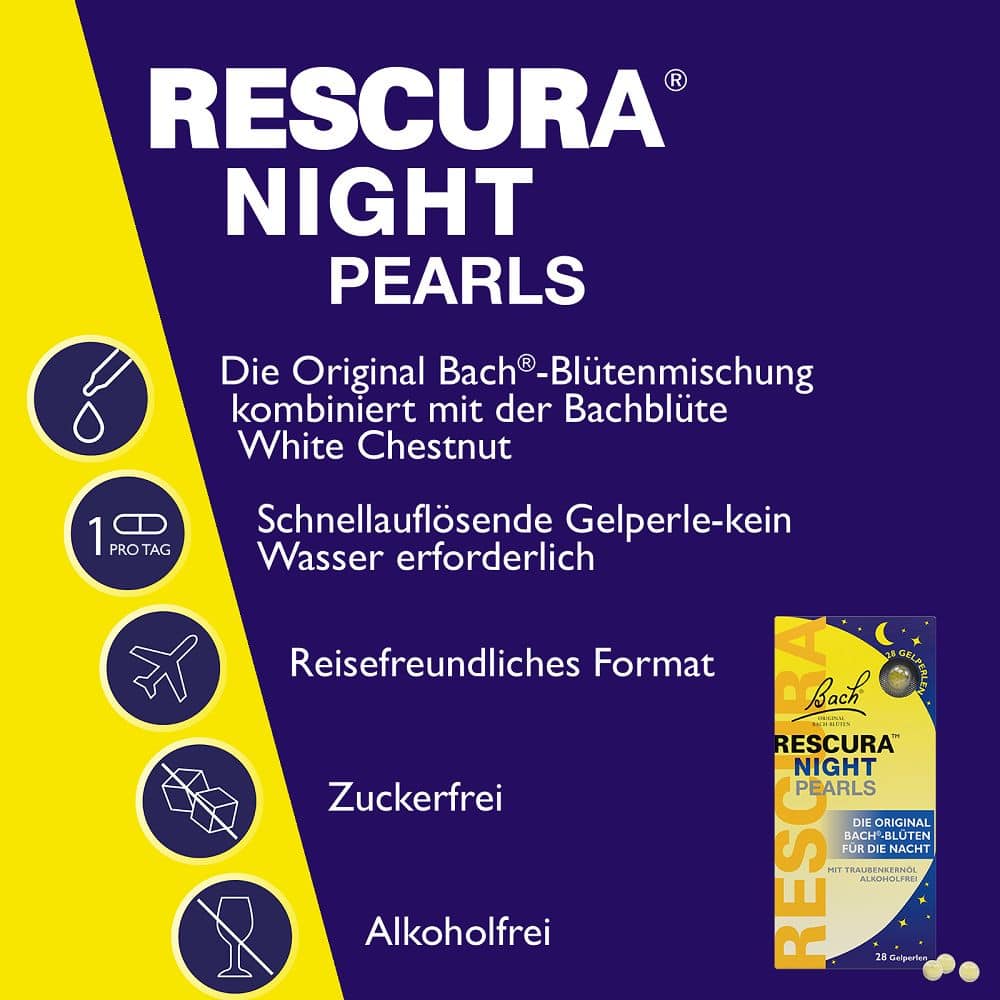 Bachblüten RESCURA NIGHT Pearls 28 St Perlen