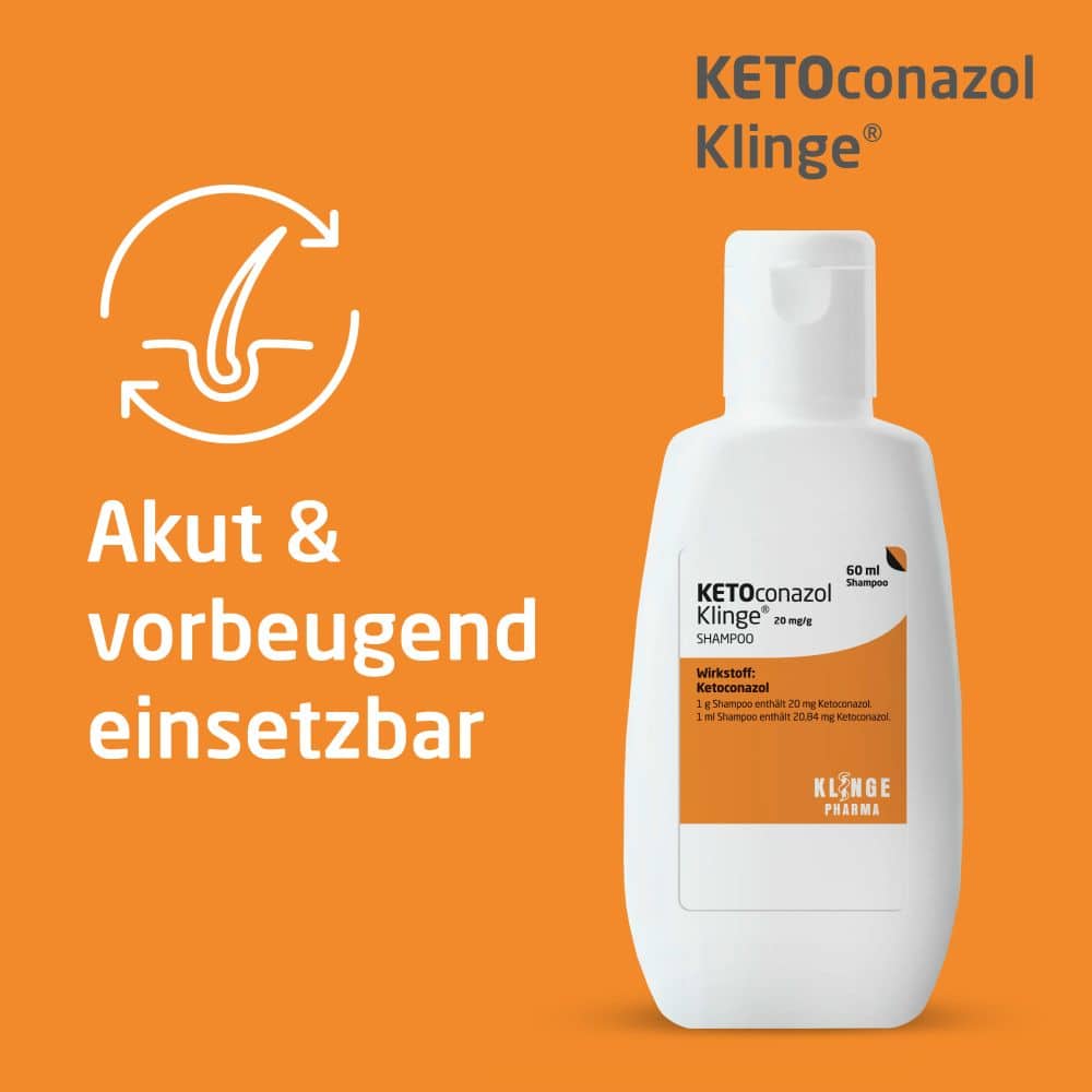 KETOconazol Klinge 20 mg/g 60 ml Shampoo
