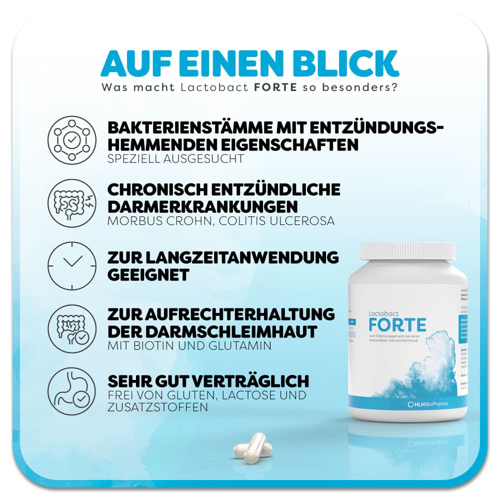 LACTOBACT Forte magensaftresistente Kapseln 120 St Kapseln magensaftresistent