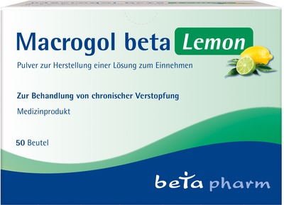 Macrogol beta Lemon 50 St Pulver zur Herstellung einer Lösung zum Einnehmen