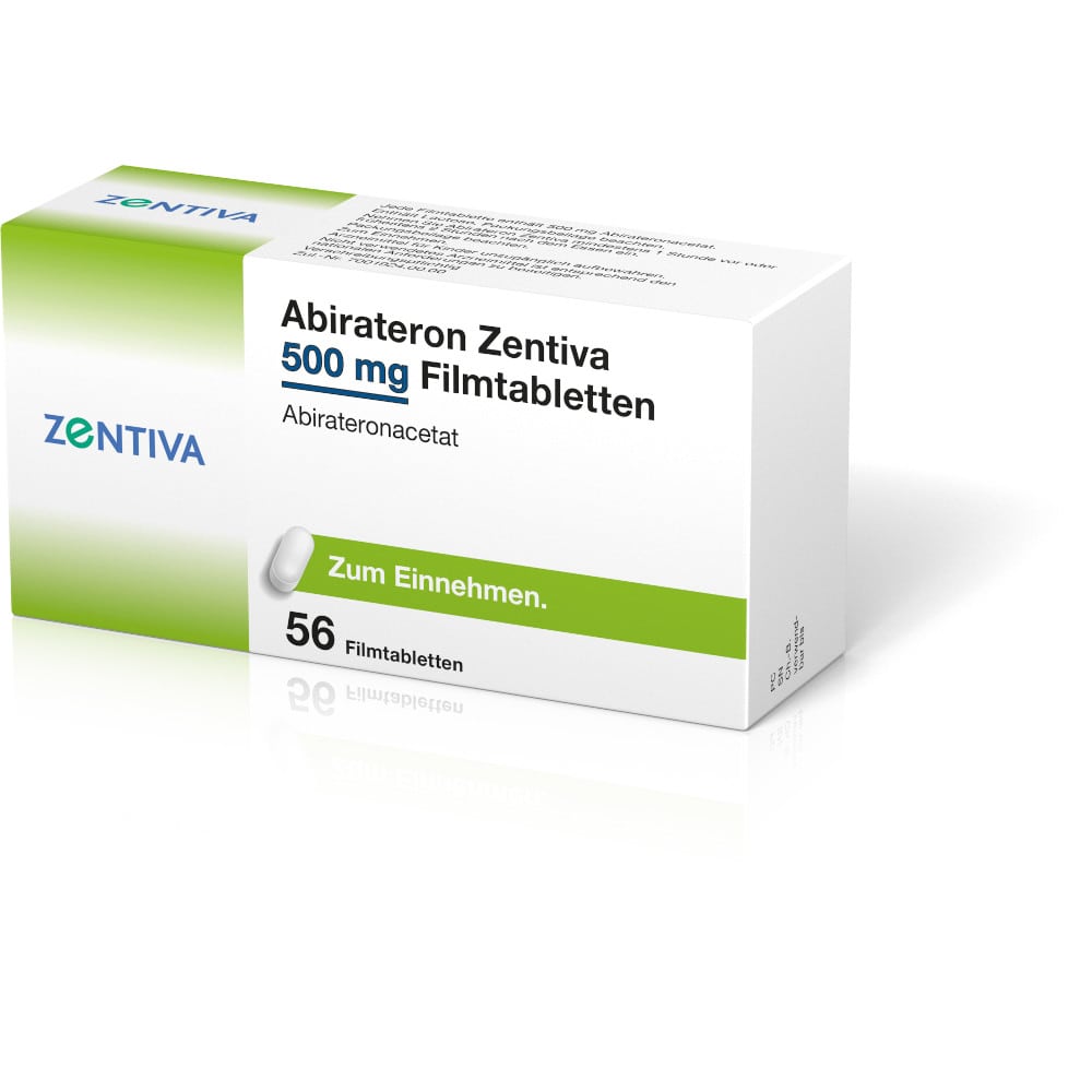 Abirateron Zentiva 500mg Filmtabletten 56 St Filmtabletten
