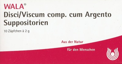 WALA Disci/ Viscum comp. cum Argento Suppositorien 10X2 g Suppositorien
