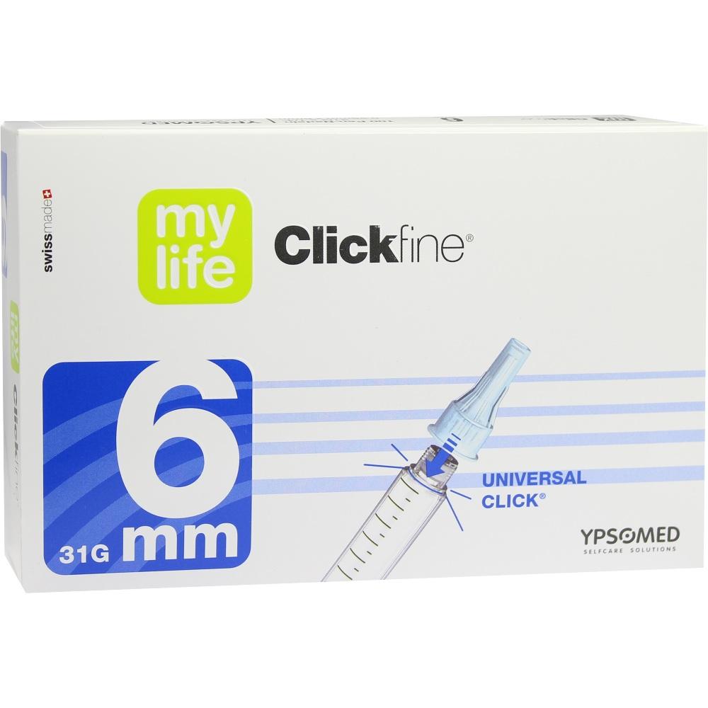 MYLIFE Clickfine Pen-Nadeln 6 mm 100 St Kanüle