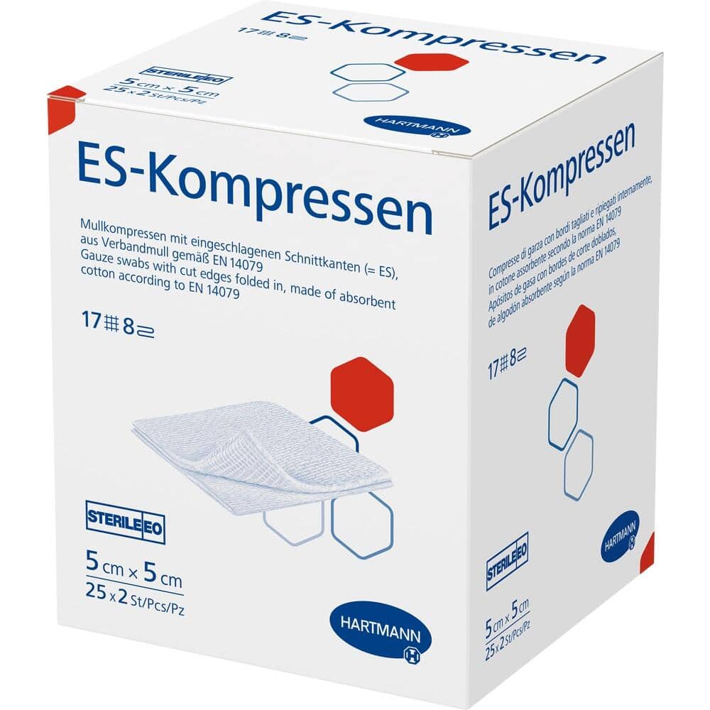 ES-KOMPRESSEN steril 5x5 cm 8fach 25X2 St Kompressen
