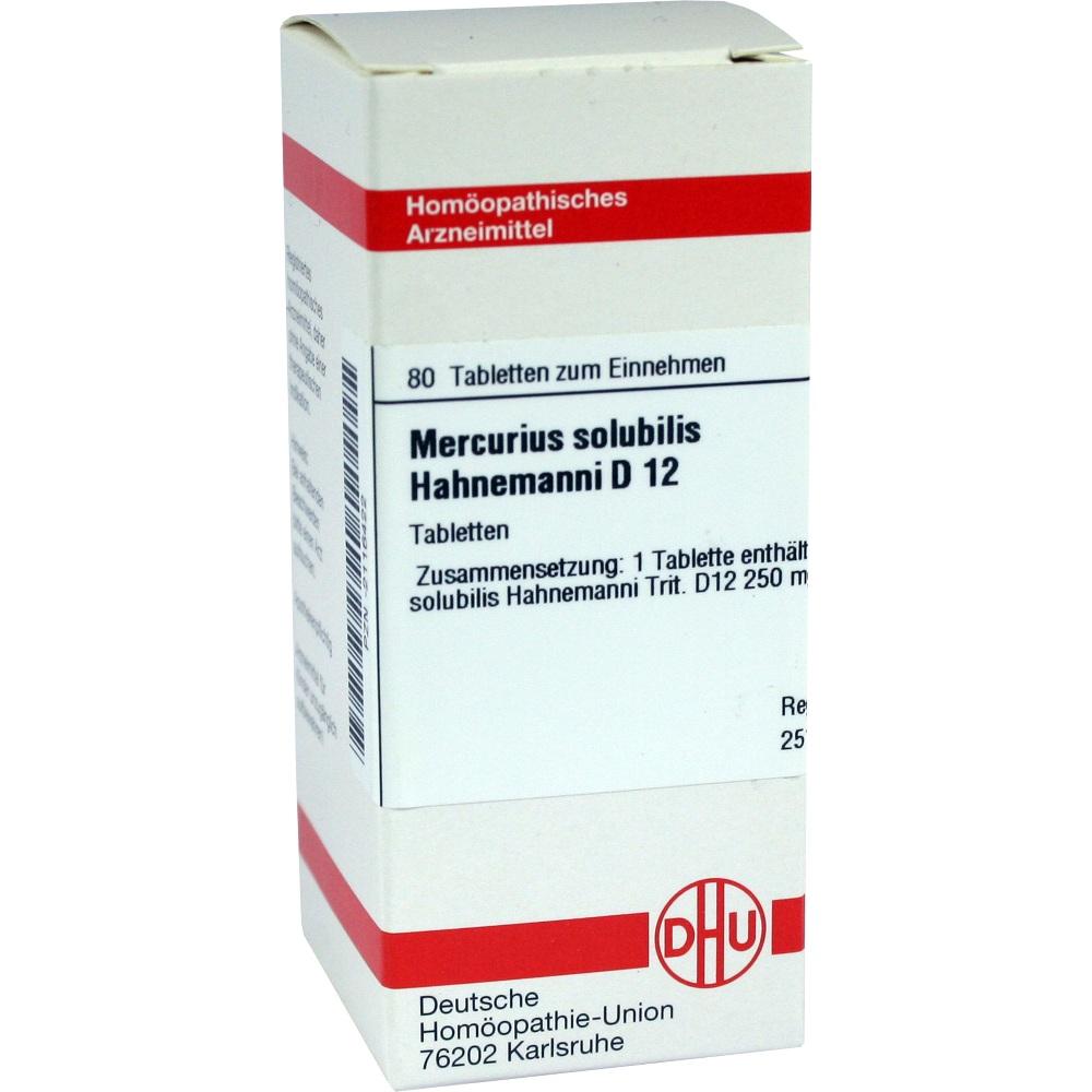 MERCURIUS SOLUBILIS Hahnemanni D 12 Tabletten 80 St Tabletten