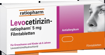 Levocetirizin-ratiopharm 5mg 50 St Filmtabletten