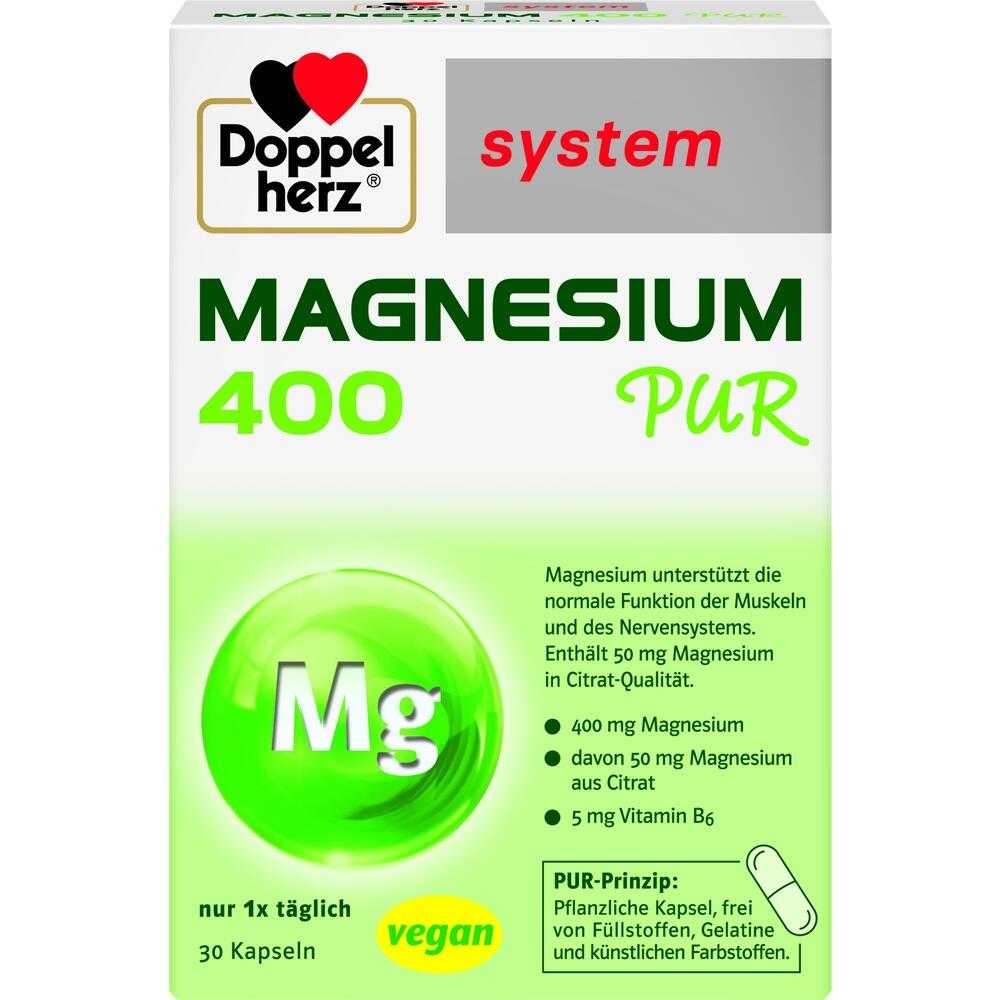 Doppelherz system MAGNESIUM 400 PUR  30 St Kapseln