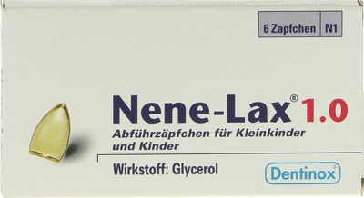 Nene-Lax 1,0 für Kleinkinder und Kinder 6 St Kinder-Suppositorien