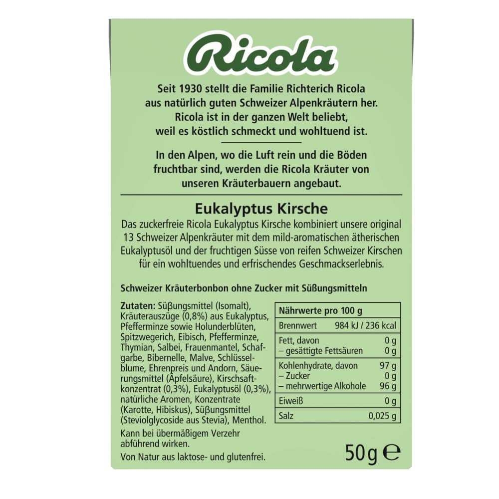 Ricola MIT SCHWEIZER ALPENKRÄUTERN  50 g Bonbons
