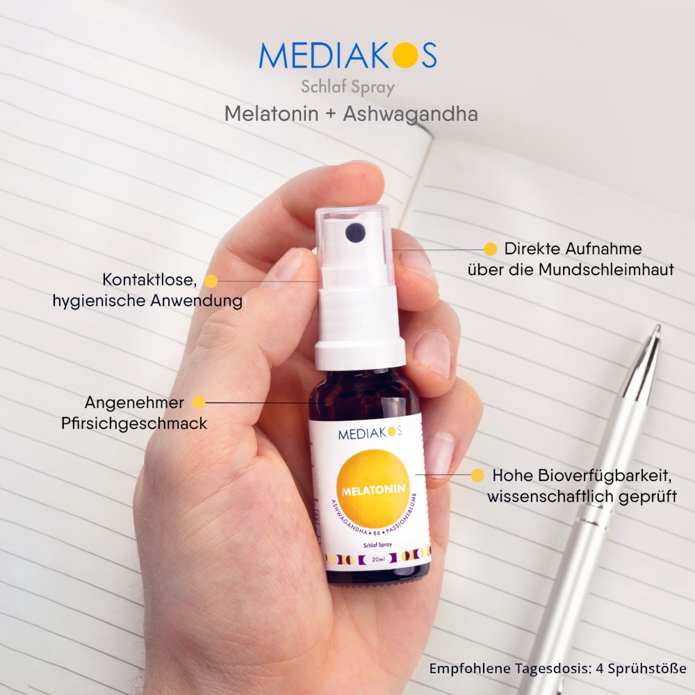 MEDIAKOS MELATONIN Ashwagandha Schlaf Spray 50 ml Spray