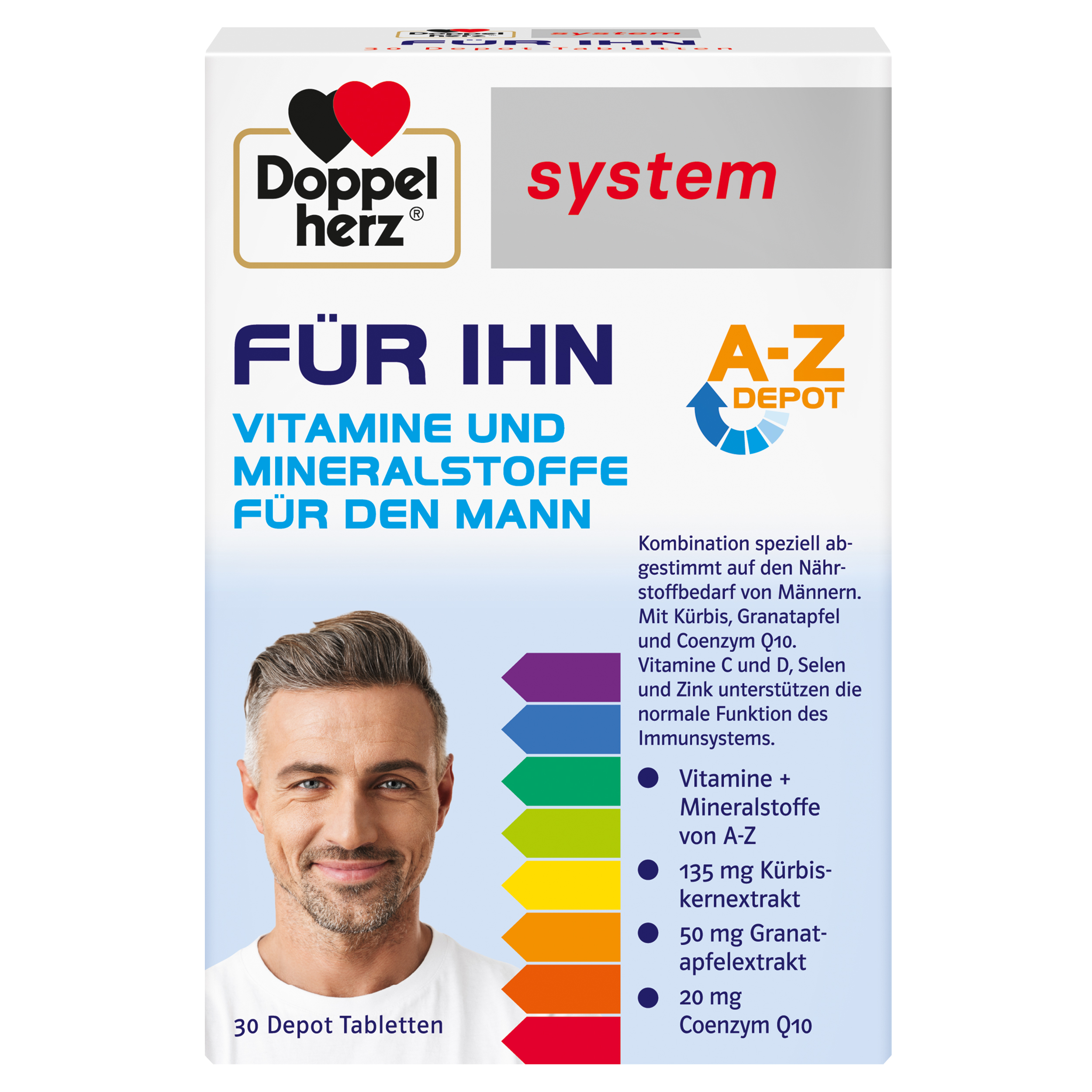 Doppelherz system FÜR IHN VITAMINE UND MINERALSTOFFE 30 St Tabletten