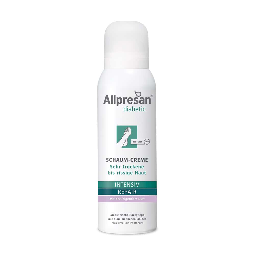 Allpresan diabetic INTENSIV REPAIR mit beruhigendem Duft 125 ml Schaum