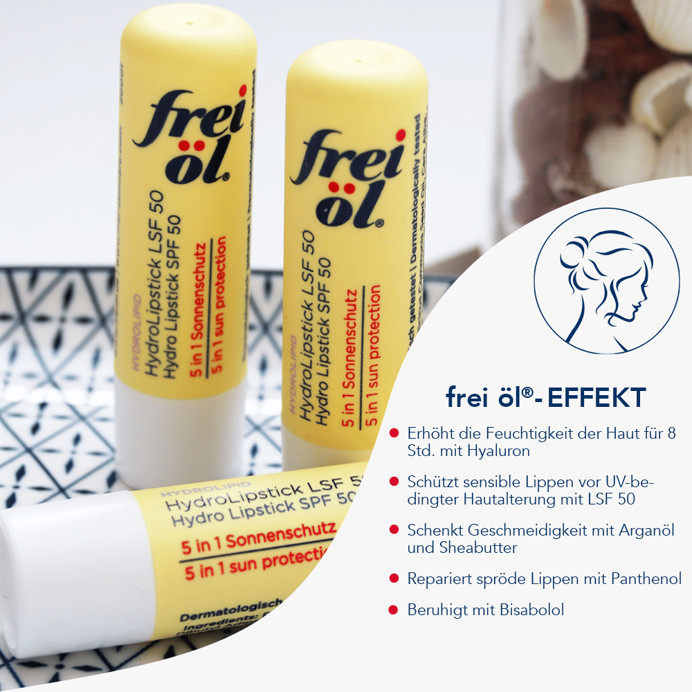 frei Öl Hydro Lipstick LSF 50 4.5 g Stifte