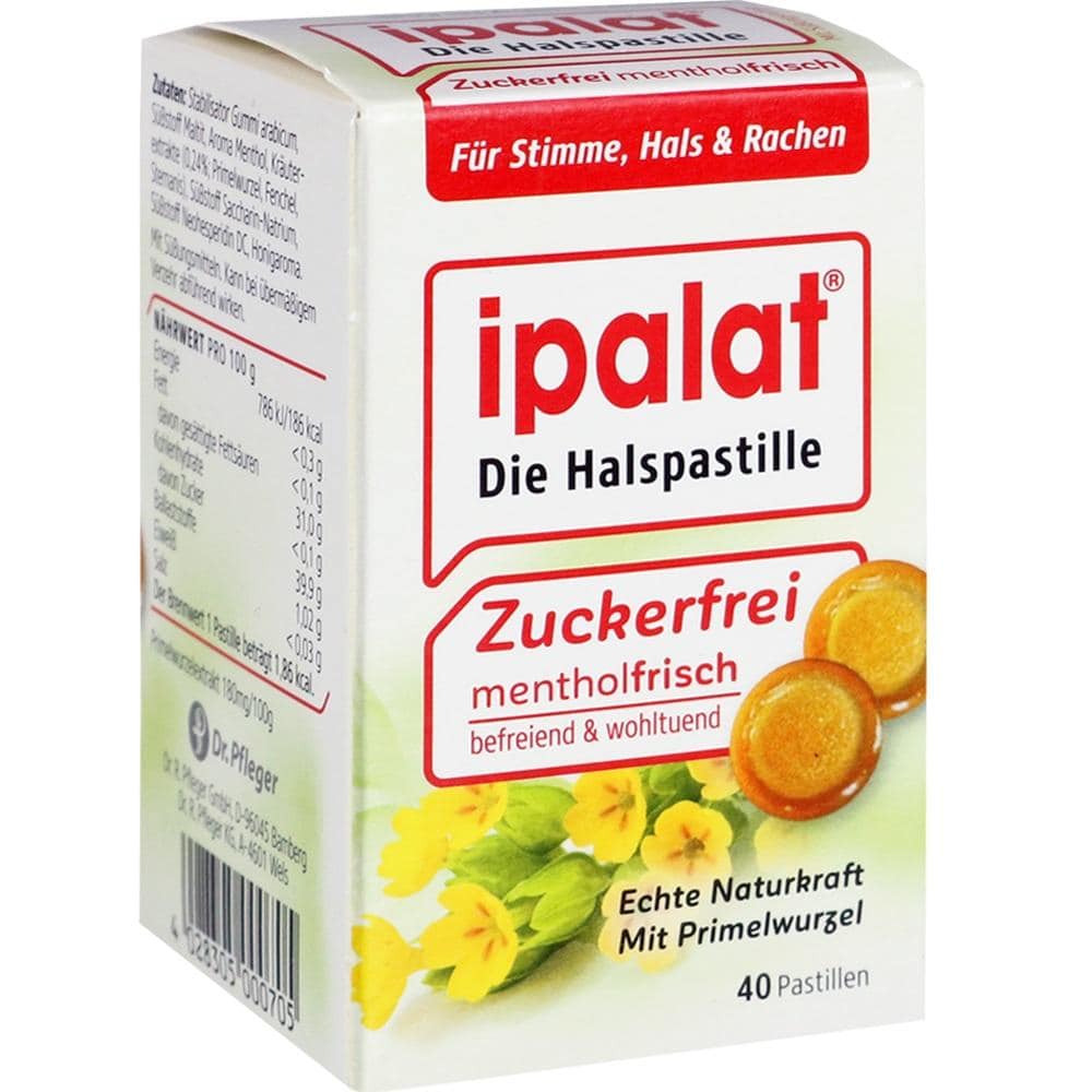 ipalat Halspastillen Zuckerfrei 40 St Pastillen