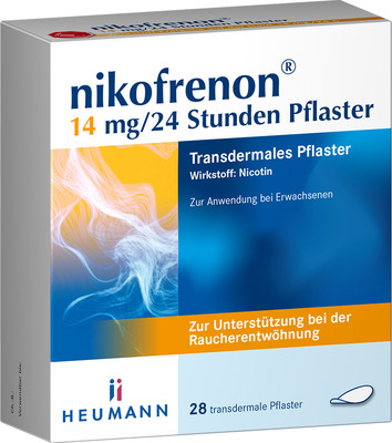nikofrenon 14 mg/24 Stunden Pflaster, 28 St 28 St Pflaster transdermal