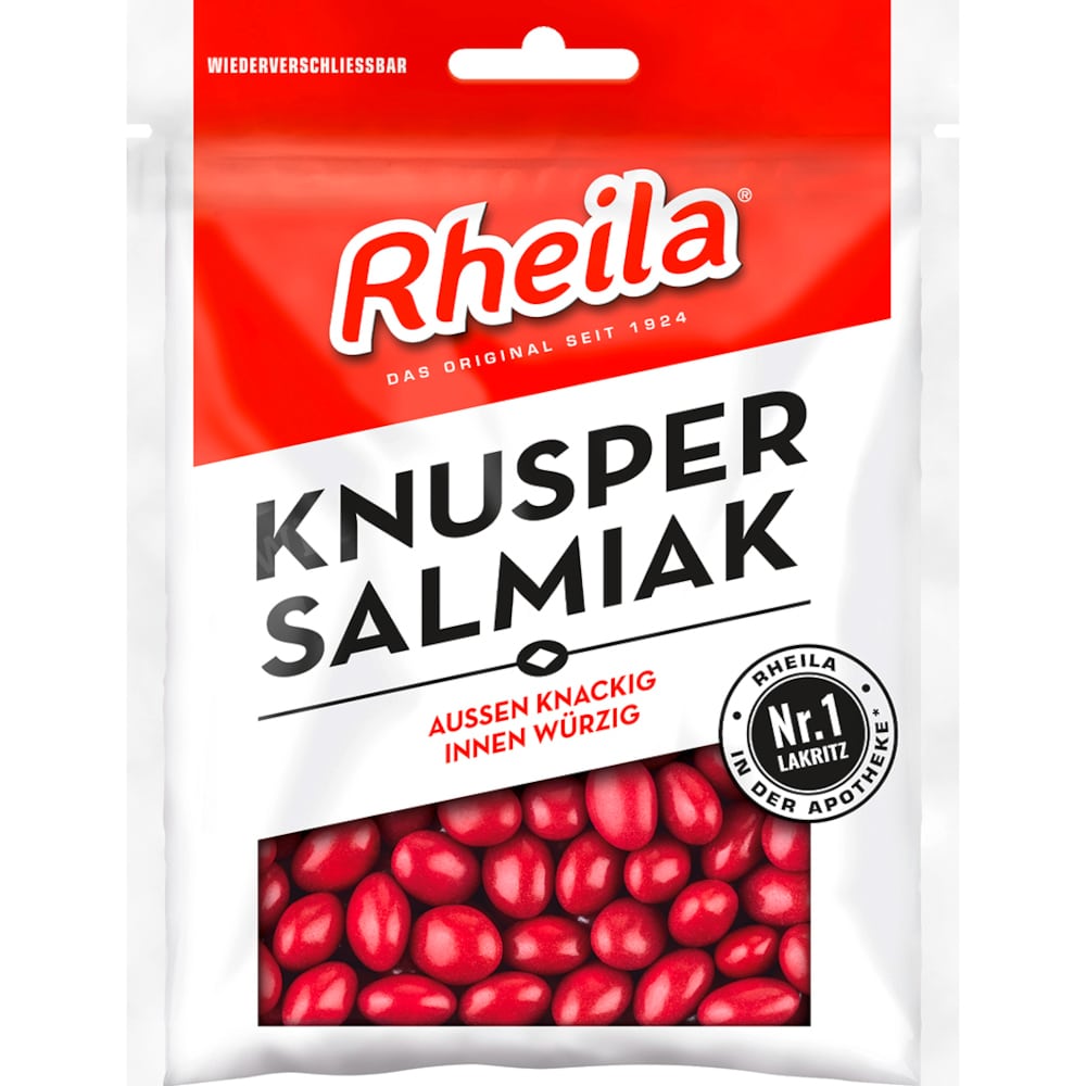 RHEILA Knusper Salmiak mit Zucker 90 g Bonbons