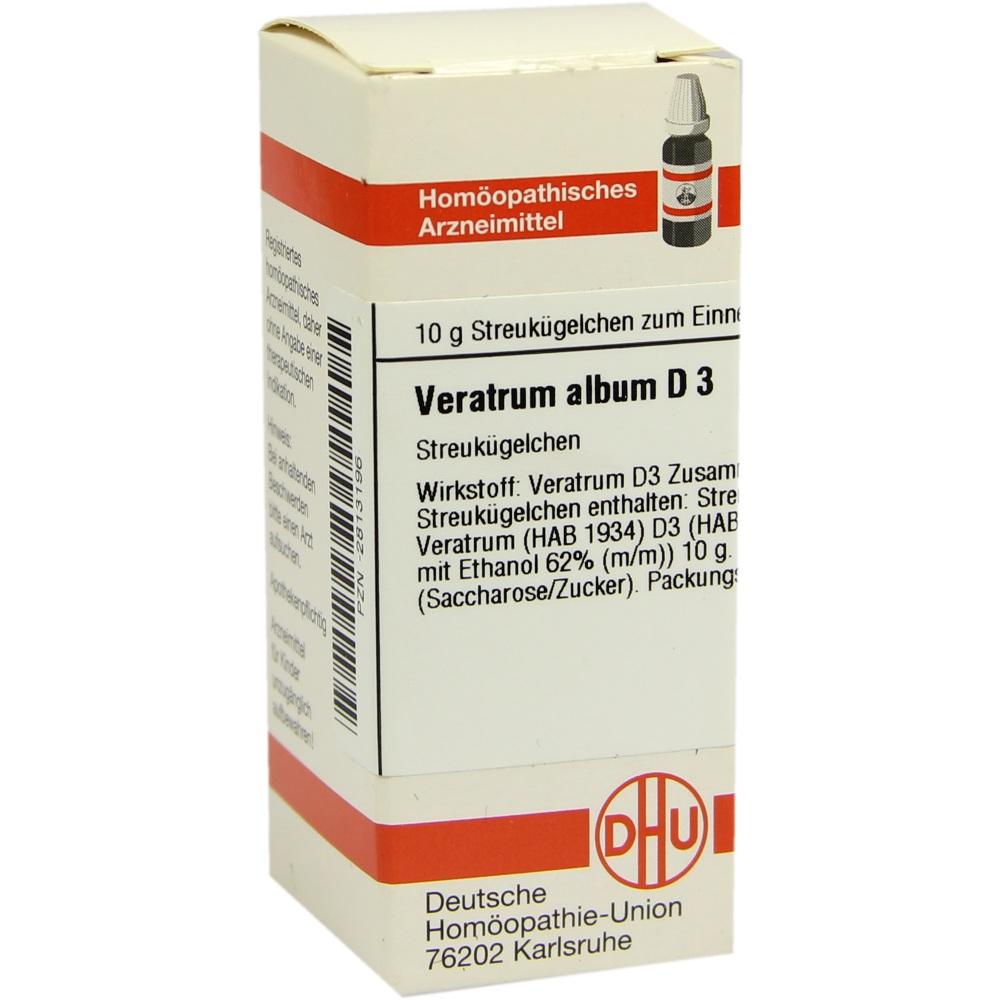 VERATRUM ALBUM D 3 Globuli 10 g Globuli
