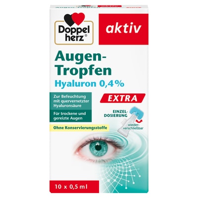 Doppelherz aktiv Augen-Tropfen Hyaluron 0,4% Extra 10X0.5 ml Tropfen
