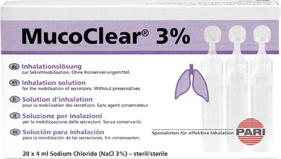 MUCOCLEAR 3% NaCl Inhalationslösung 20X4 ml Inhalationslösung