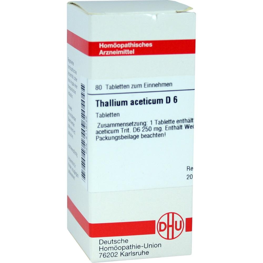 THALLIUM ACETICUM D 6 Tabletten 80 St Tabletten