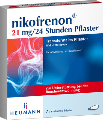 nikofrenon 21 mg/24 Stunden Pflaster, 7 St 7 St Pflaster transdermal