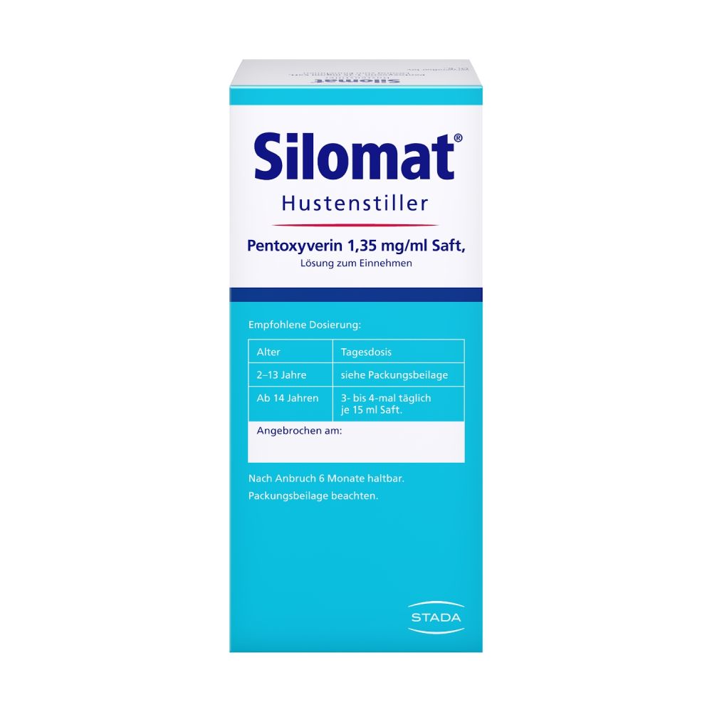 Silomat gegen Reizhusten Pentoxyverin Saft 100 ml Lösung zum Einnehmen
