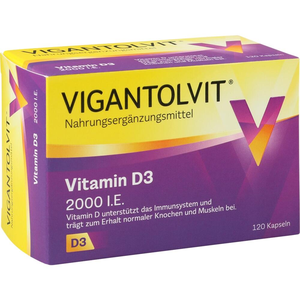 VIGANTOLVIT Vitamin D3 2000 I.E.  120 St Weichkapseln