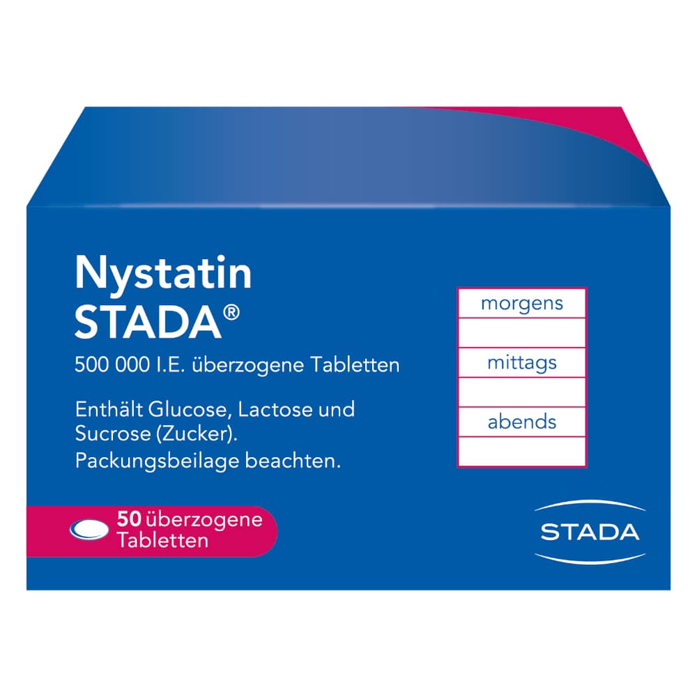 Nystatin STADA 500000 I.E. 50 St Überzogene Tabletten