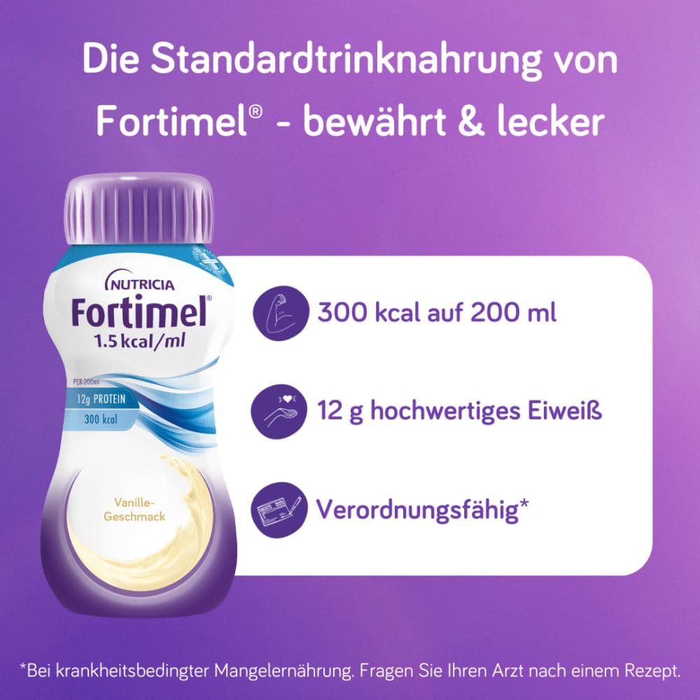 Fortimel 1,5 kcal/ml Vanille-Geschmack 32X200 ml Flüssigkeit