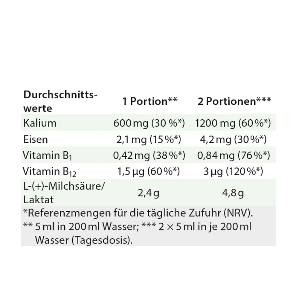 Dr. Jacob's Lactirelle Milchsäure-Cassis-Konzentrat Eisen