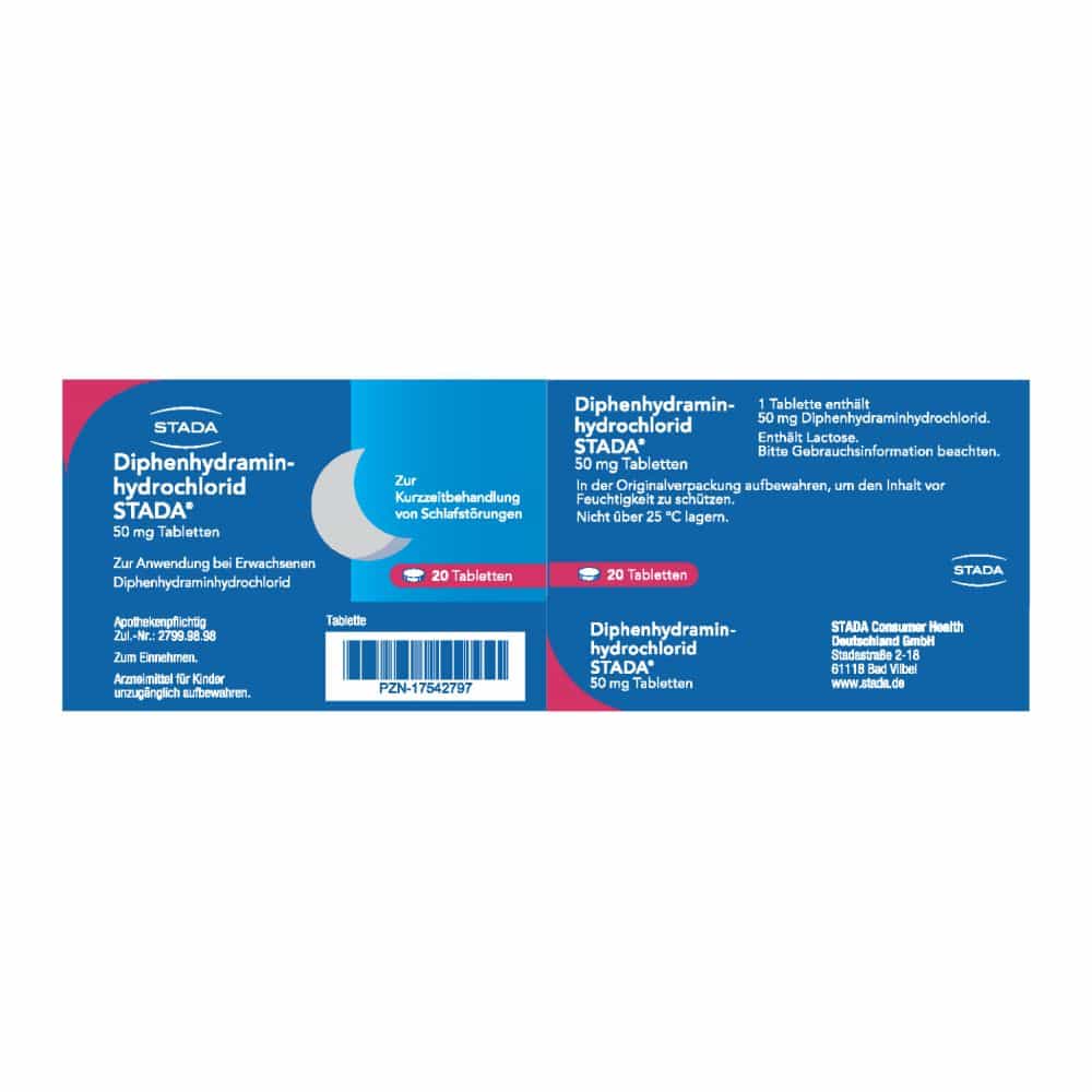 Diphenhydraminhydrochlorid STADA 20 St Tabletten
