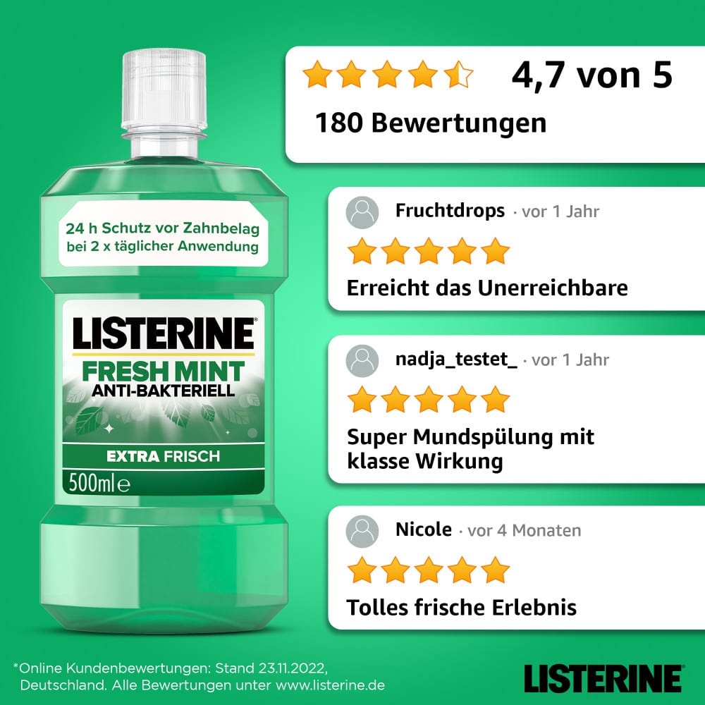 LISTERINE Fresh Mint  500 ml Lösung