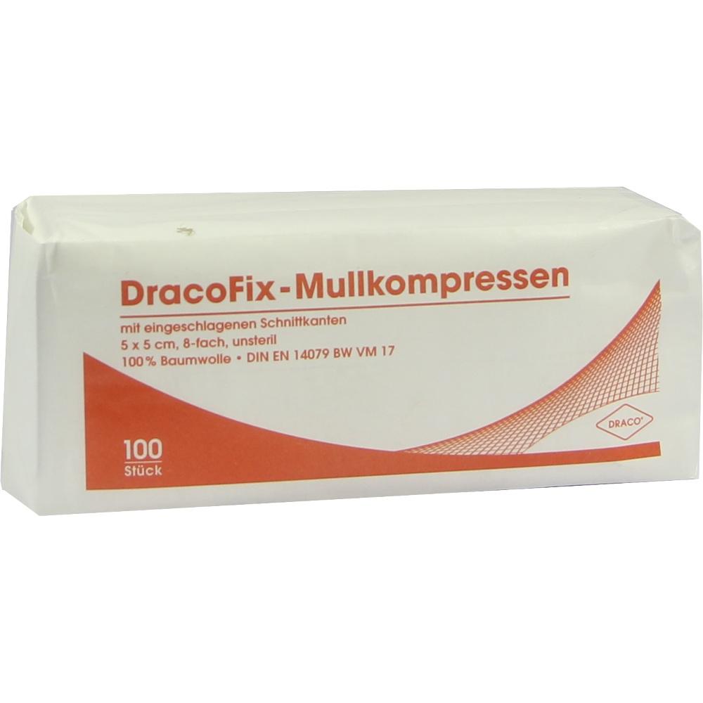 DRACOFIX OP-Kompressen 5x5 cm unsteril 8fach 100 St Kompressen