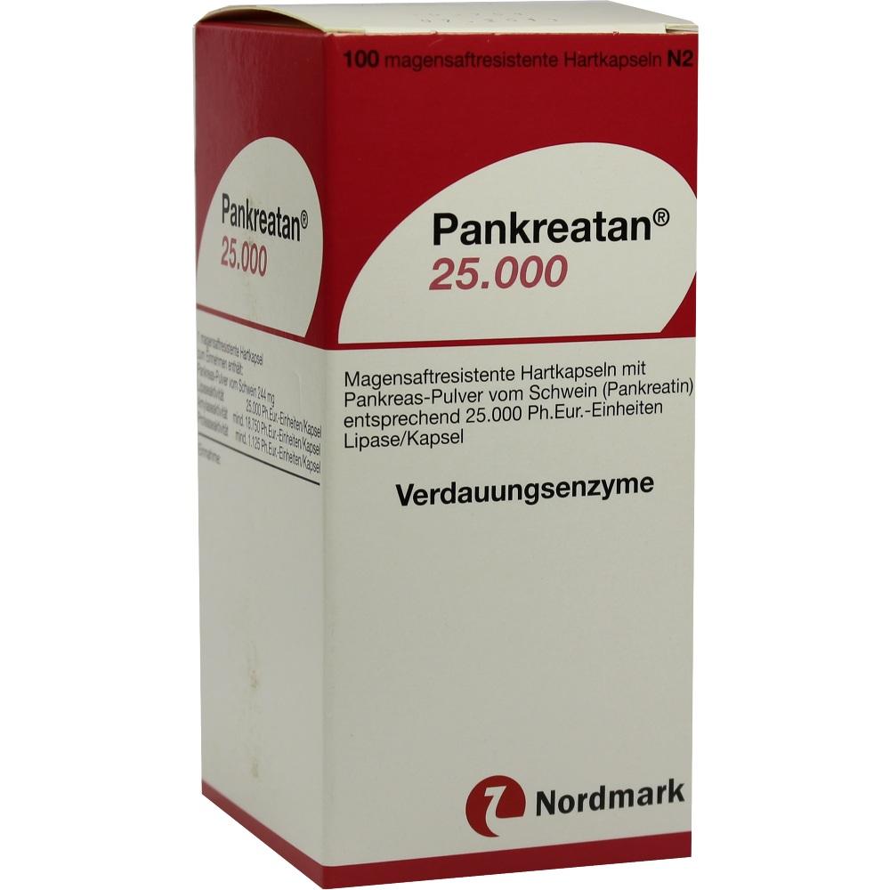 Pankreatan 25000 100 St Magensaftresistente Hartkapseln