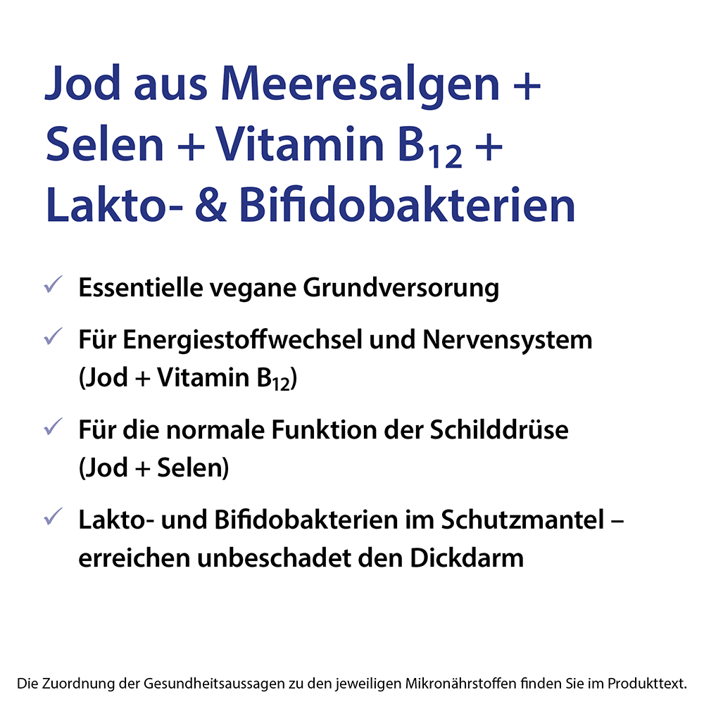 Dr. Jacob's Jod-Probio Selen B12 Milchsäurebakterien vegan
